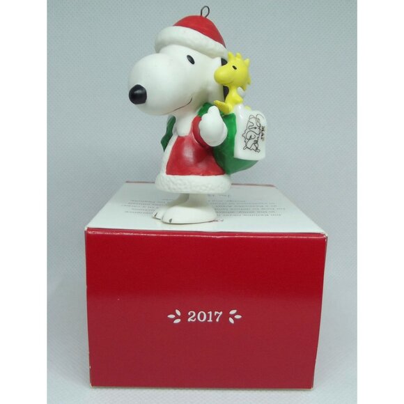 Hallmark Ornament 2017 Spotlight on Snoopy 20th Anniversary Christmas Woodstock - Picture 9 of 15